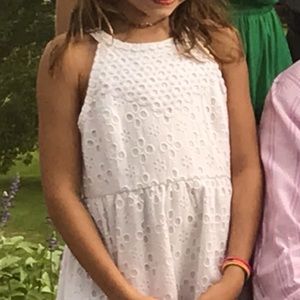 Lilly Pulitzer White Eyelet dress and keyhole neck